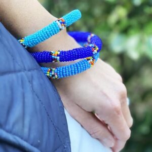 Handmade Maasai Bead Bracelets, from Kenya