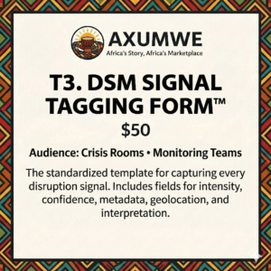 T3. DSM SIGNAL TAGGING FORM™