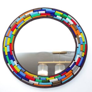 beaded mirror