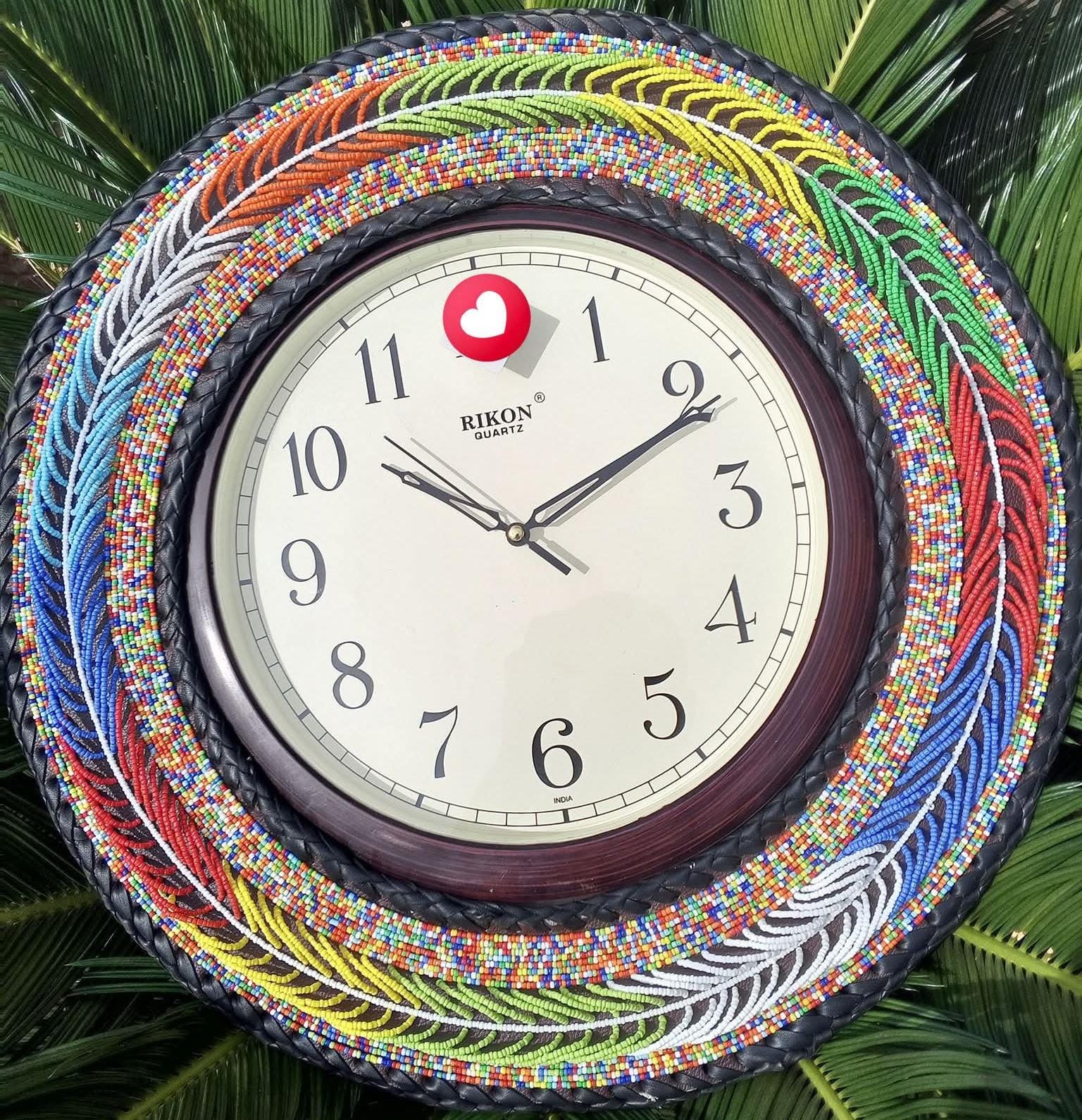 Beaded clock