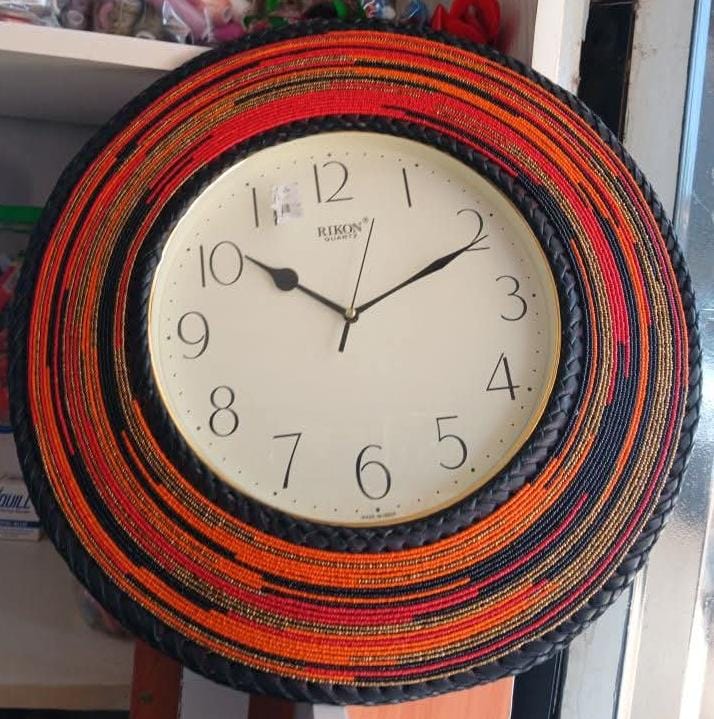 Beaded clock