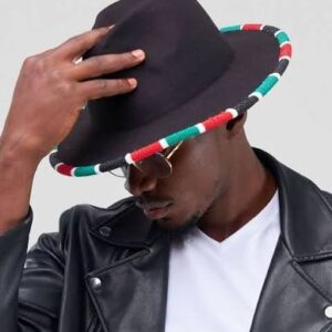 Beaded fedora hat